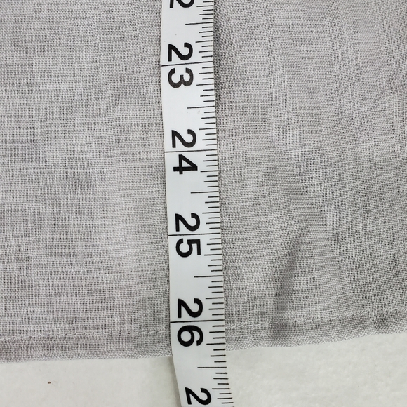 NWT J.Jill Love Linen 100% Linen Grey Pintuck Tunic 3/4 Sleeve Top SZ XS/P - Picture 10 of 13